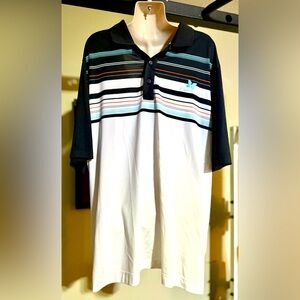 NWOT Men’s Cutter & Buck Kapalua CB DryTech Striped Short Sleeve Polo - XXL